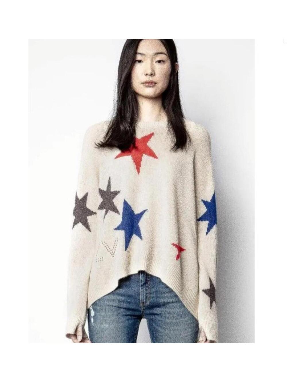 Zadig & Voltaire Markus Star Cashmere (M)